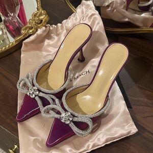 Mach & Mach Purple Women's Mule Heels